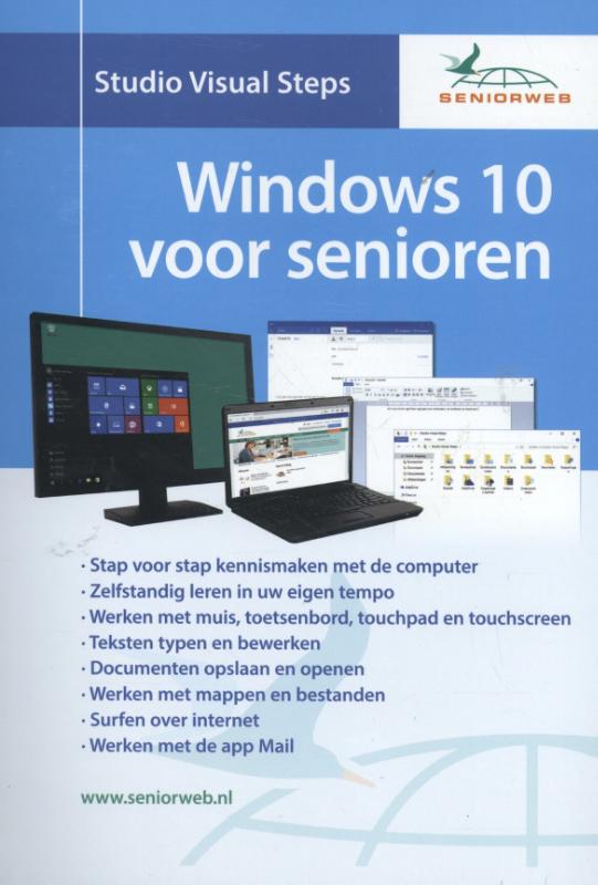 Omslag van Cursusboek Windows 10 voor senioren