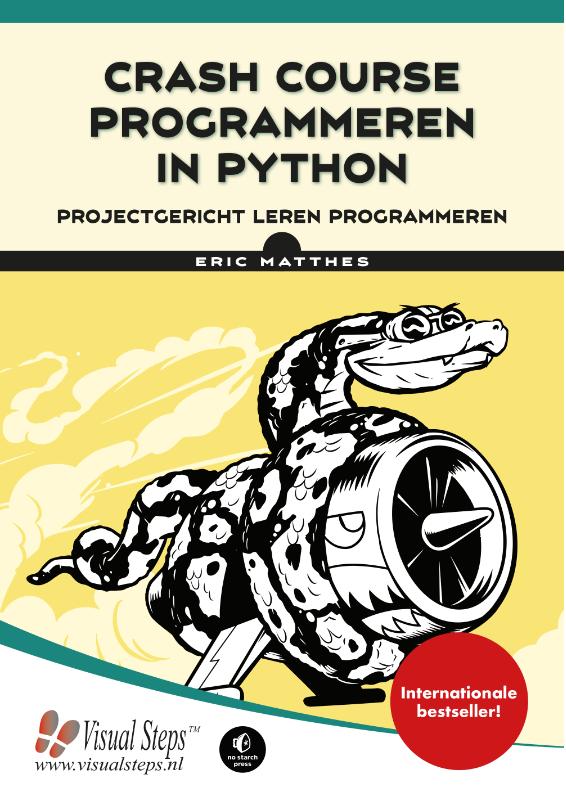 Omslag van Crash course programmeren in Python