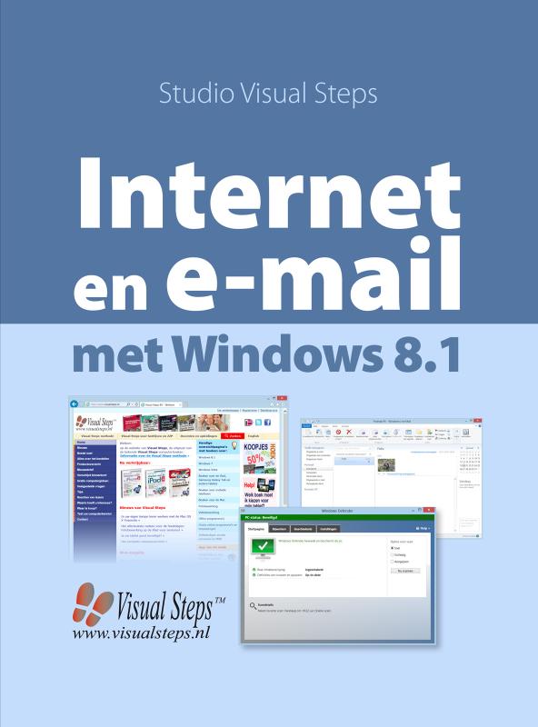 Omslag van Internet en e-mail met Windows 8.1