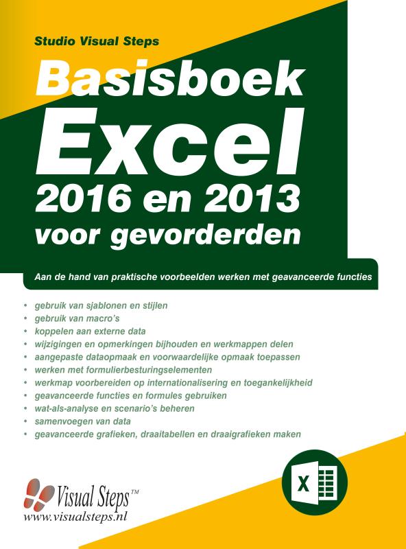 Omslag van Basisboek Excel 2016 en 2013 voor gevorderden