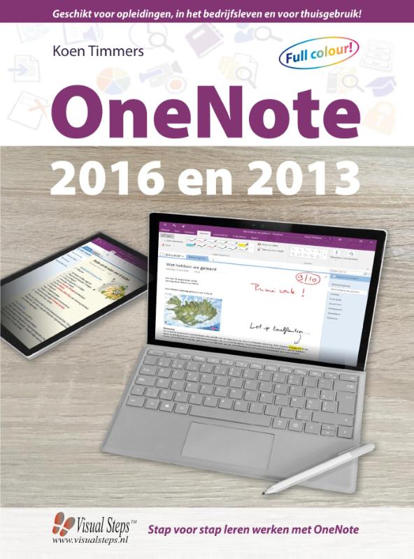 Omslag van OneNote 2016 en 2013