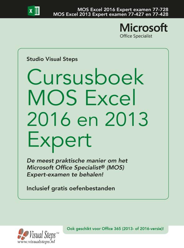 Omslag van Cursusboek MOS Excel 2016 en 2013 Expert
