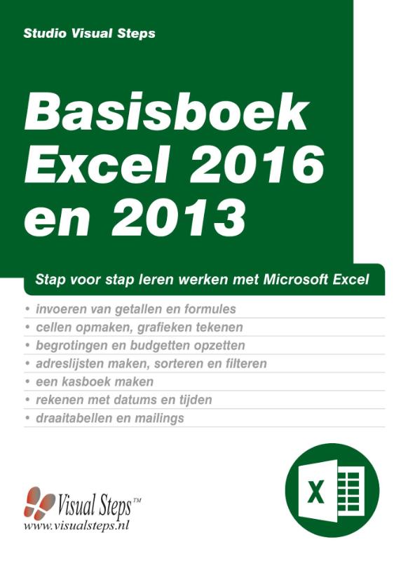 Omslag van Basisboek Excel 2016 en 2013