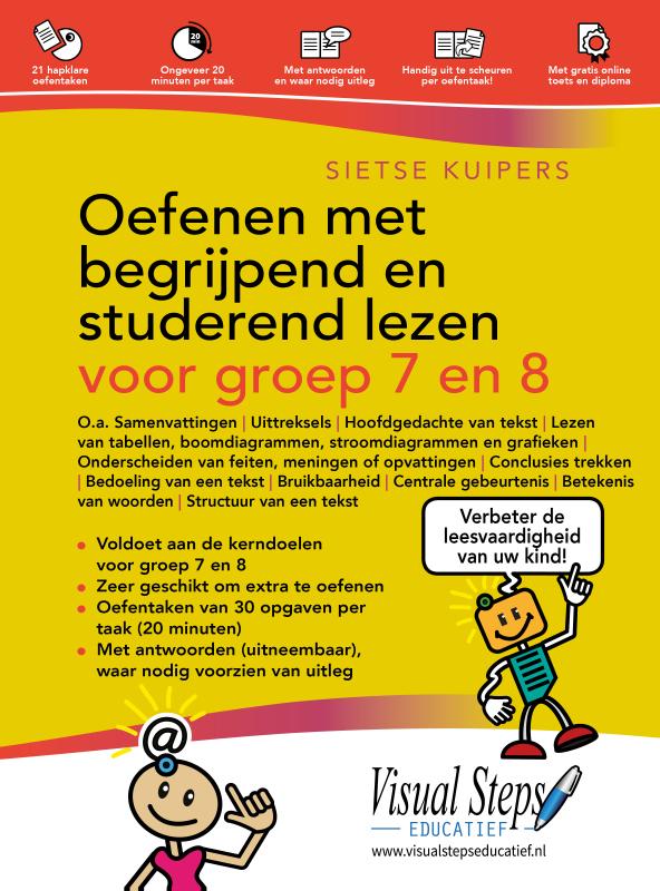 Omslag van Oefenen met begrijpend en studerend lezen voor groep 7 en 8