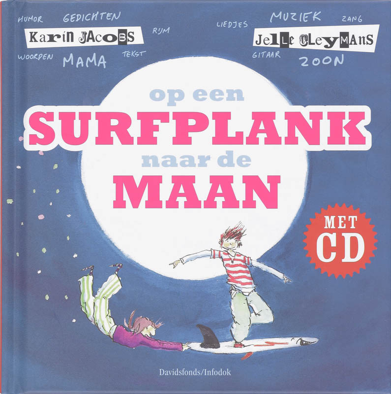 Omslag van Op een surfplank naar de maan