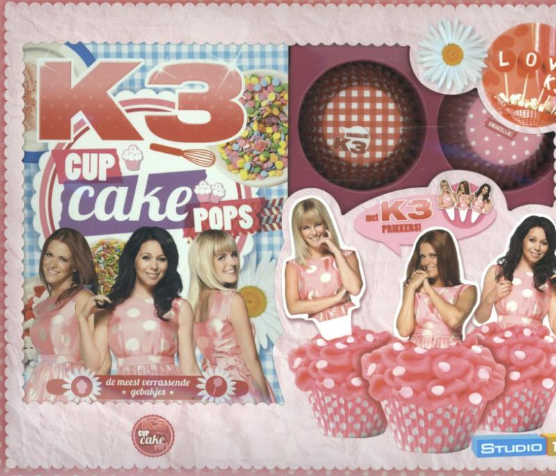 Omslag van K3 giftbox cupcakes en cakepops