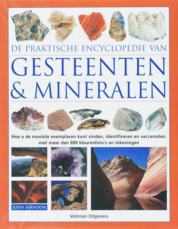 Omslag van De praktische encyclopedie van gesteenten & mineralen