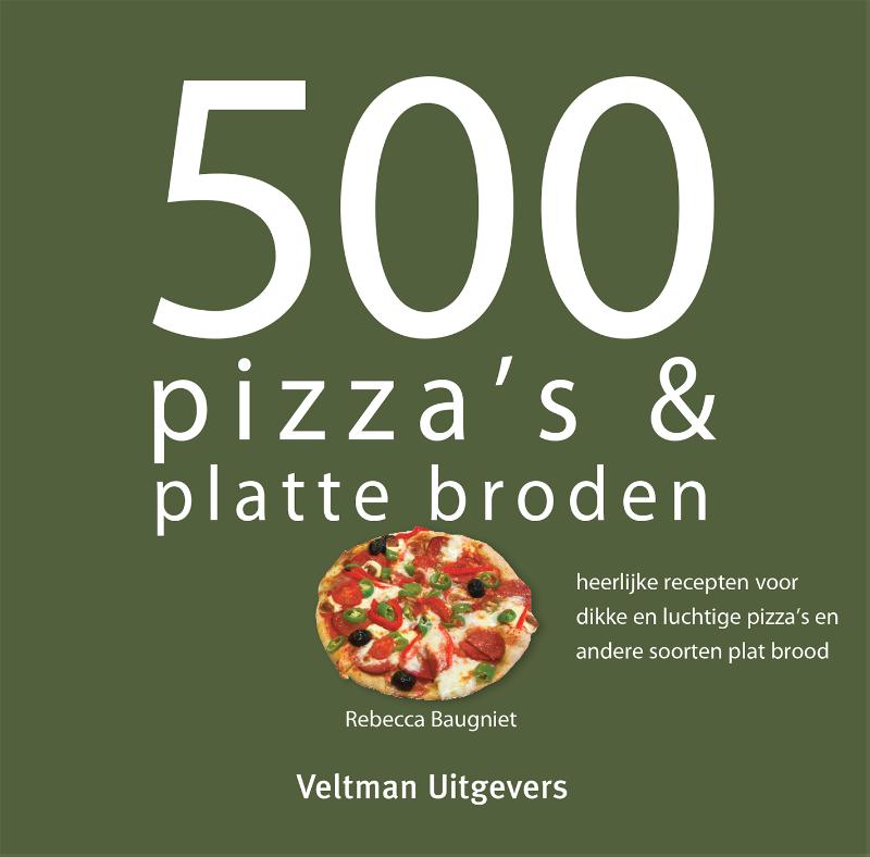 Omslag van 500 pizza's & platte broden