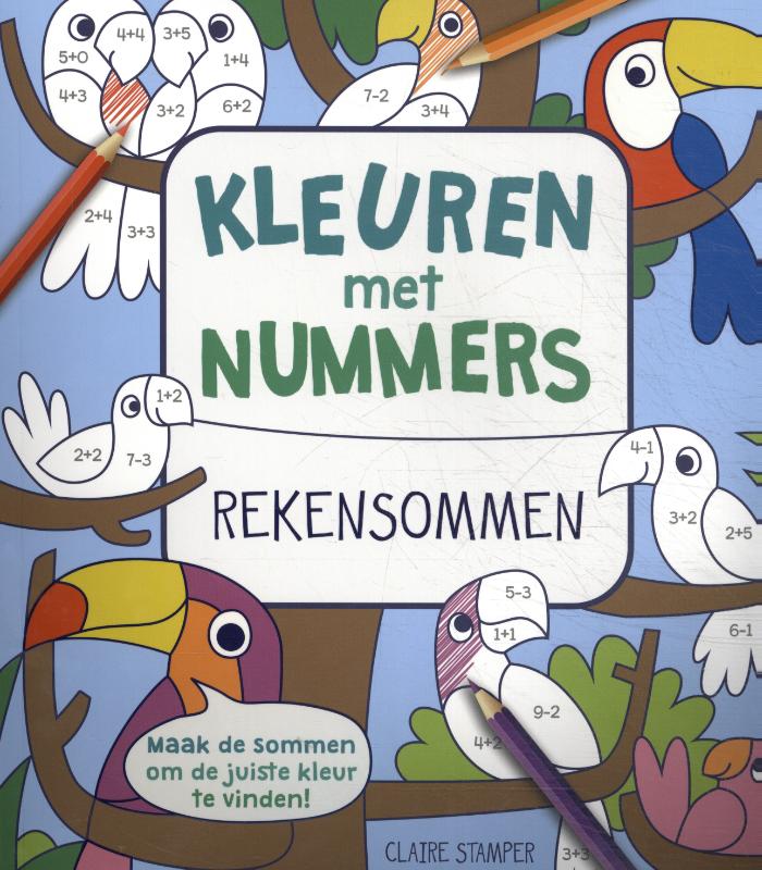 Omslag van Kleuren met nummers: Rekensommen
