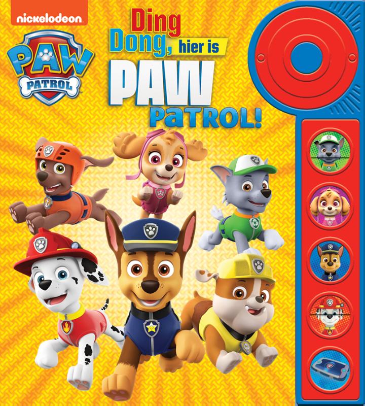 Omslag van Ding, dong, hier is Paw Patrol!
