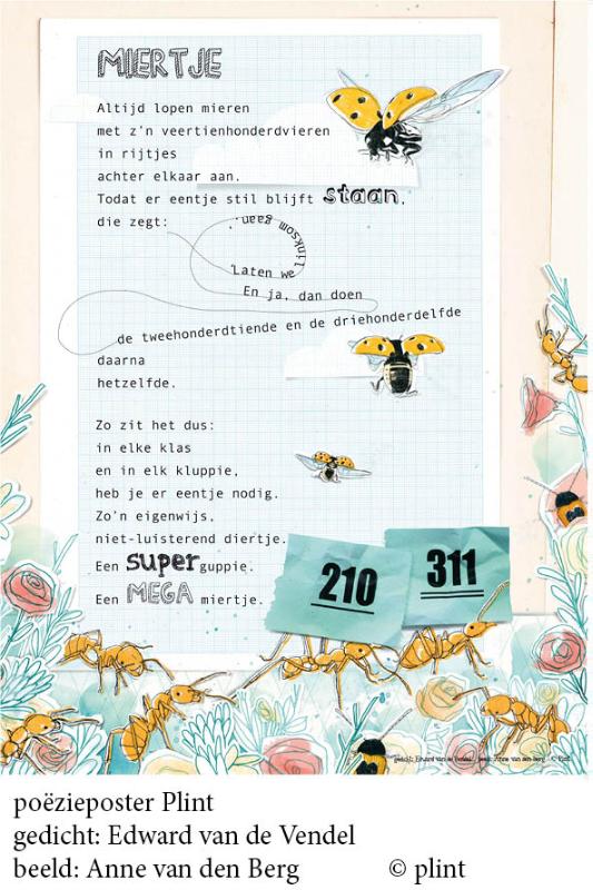Omslag van Poeziekaart E. van de Vendel Miertje
