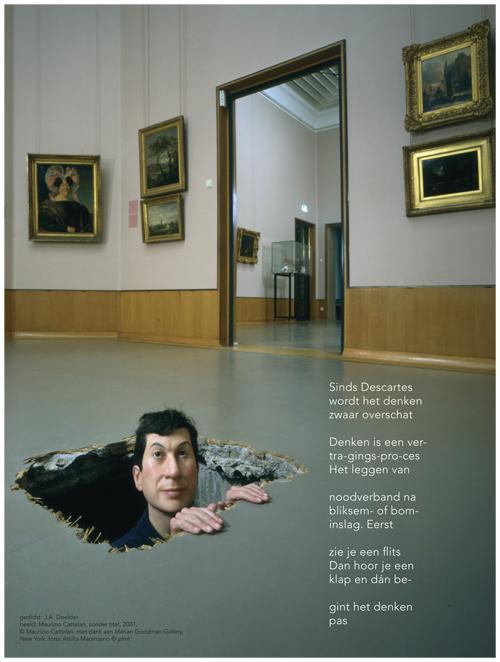 Omslag van Set Poeziekaarten Plint Sinds Descartes van J.A. Deelder