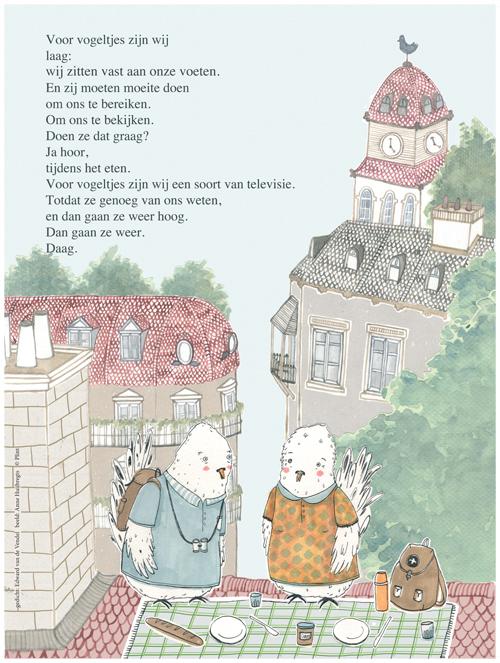 Omslag van Plint poezieposter Vogels van Edward van de Vendel