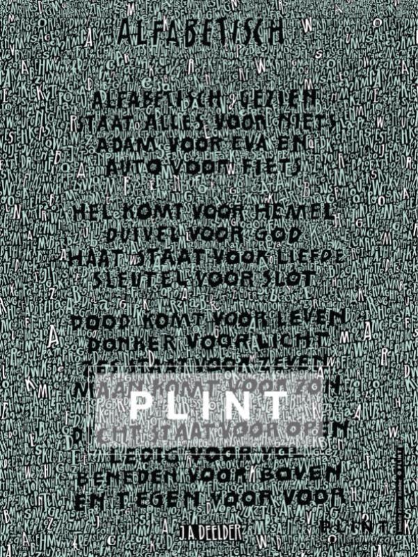 Omslag van Plint Poëzieposter 'Alfabetisch'