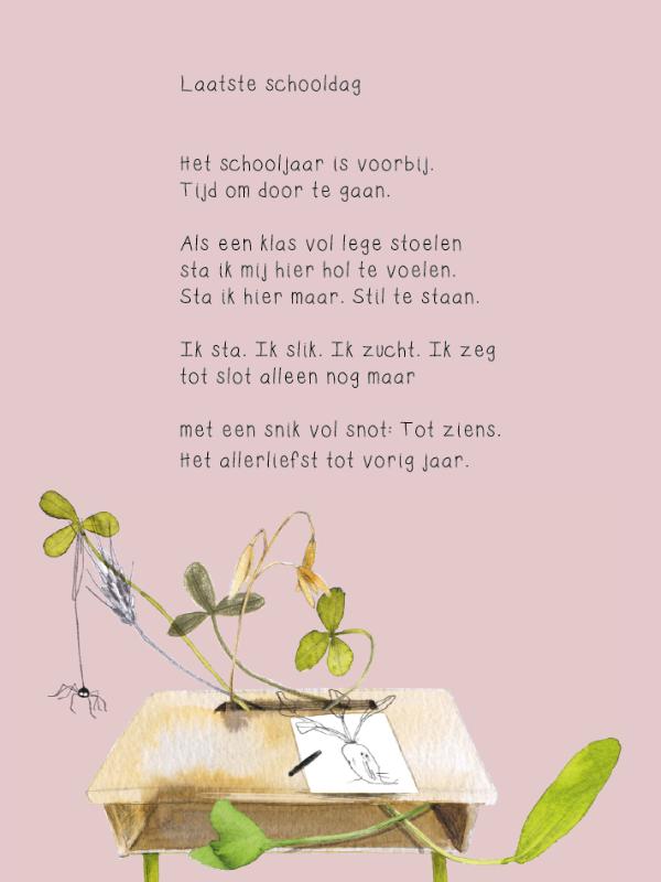 Omslag van Plint A4 poëzieposter 'laatste schooldag' set van 10