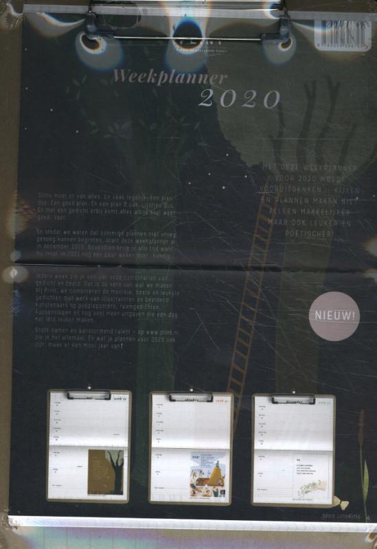 Omslag van Plint poëzie weekplanner 2020