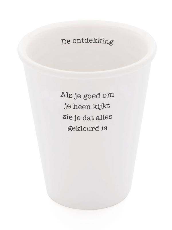 Omslag van Porseleinen beker 'De ontdekking' set van 2