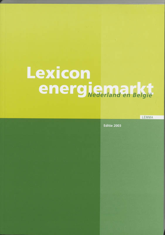 Omslag van Lexicon liberalisering energiemarkt