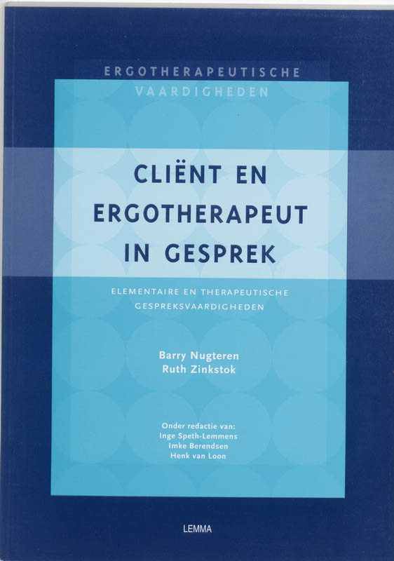 Omslag van Client en ergotherapeut in gesprek