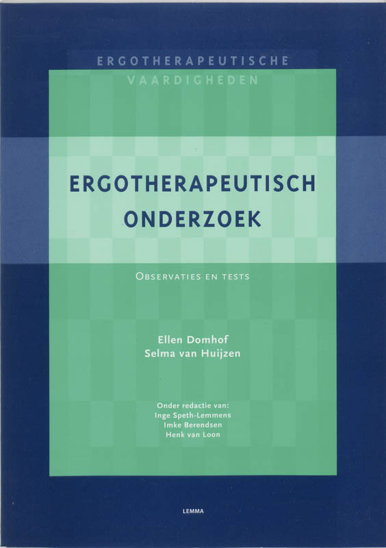Omslag van Ergotherapeutisch onderzoek
