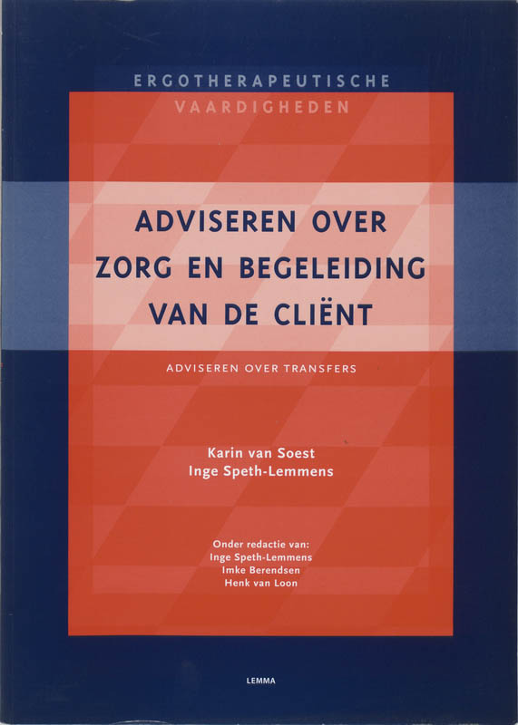 Omslag van Adviseren over zorg en begeleiding