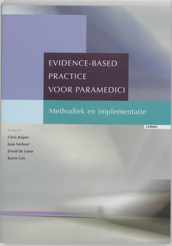 Omslag van Evidence-based practice voor paramedici