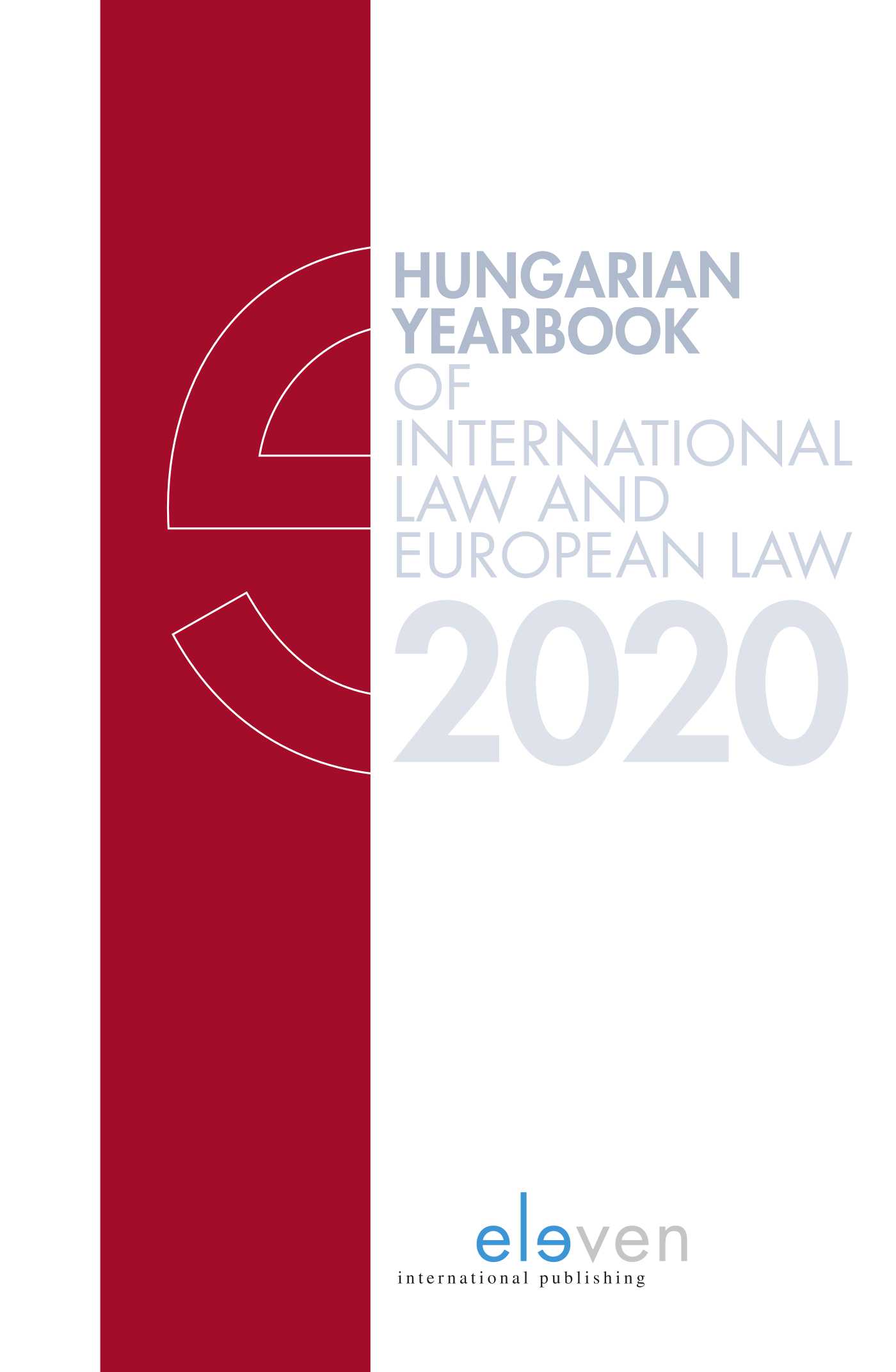 Omslag van Hungarian Yearbook of International and European Law 2020