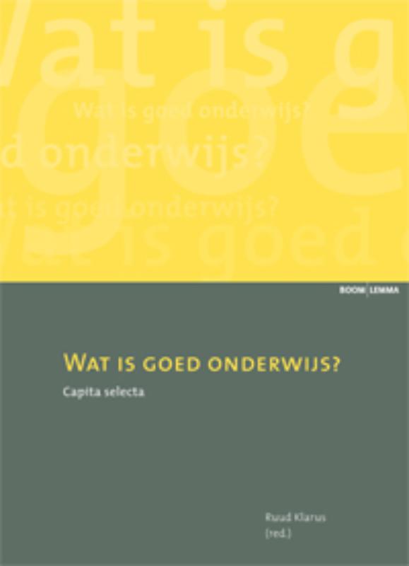 Omslag van Wat is goed onderwijs?