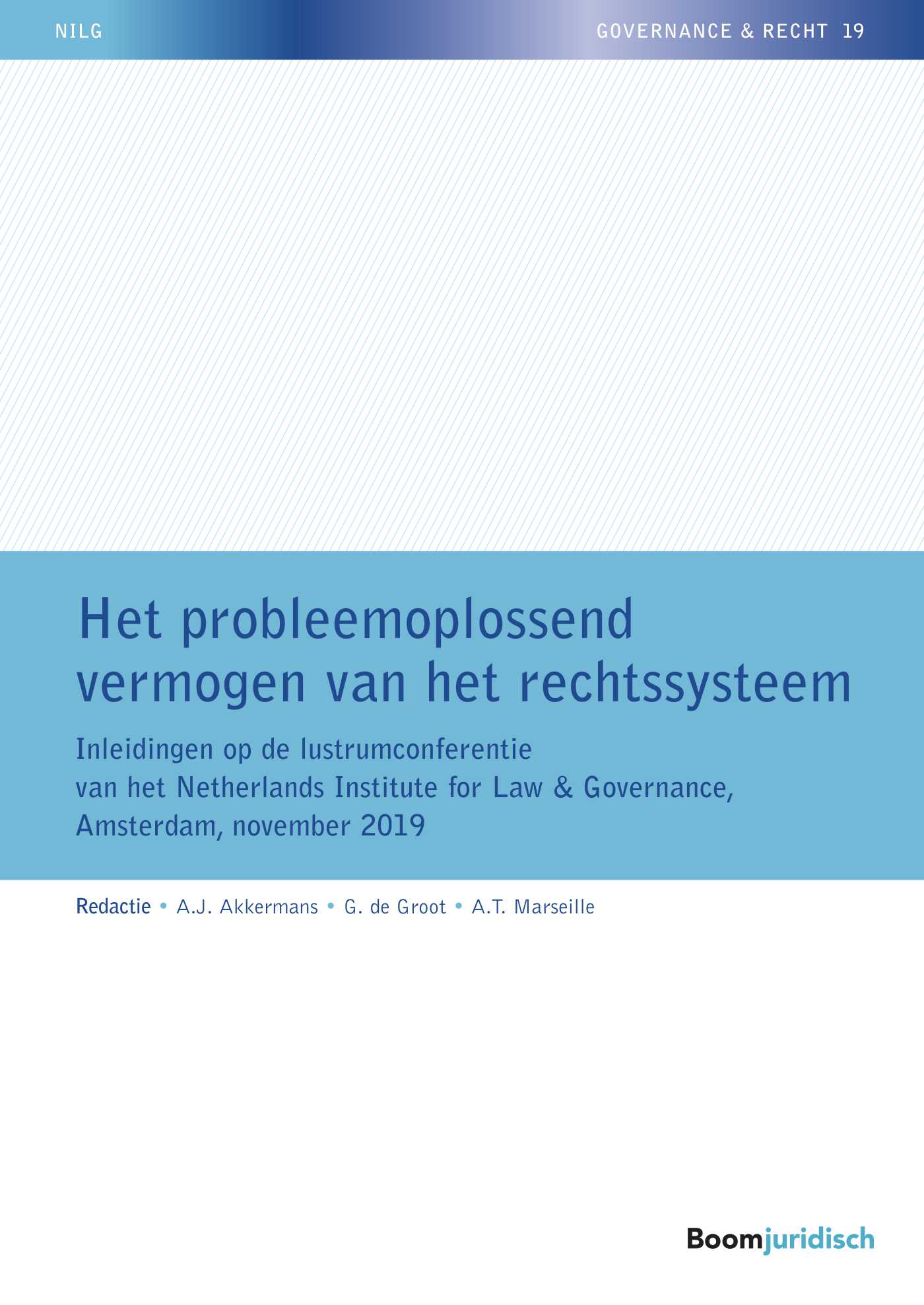 Omslag van Het probleemoplossend vermogen van het rechtssysteem