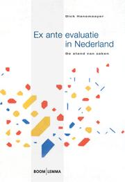 Omslag van Ex ante evaluatie in Nederland