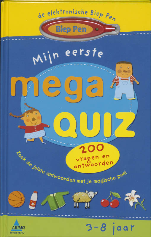 Omslag van Mijn eerste mega quiz 3-8 jaar