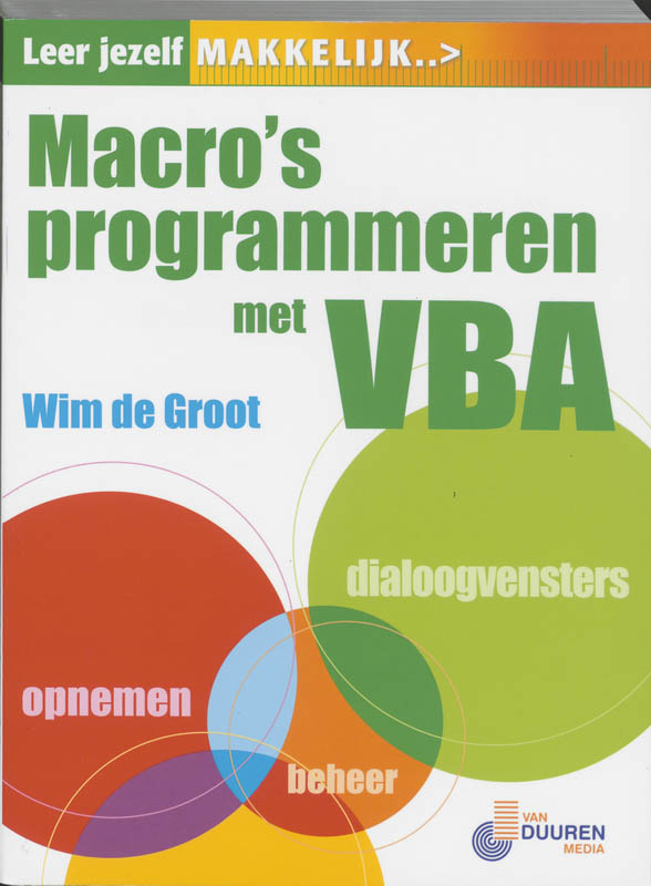 Omslag van Macro's programmeren met VBA