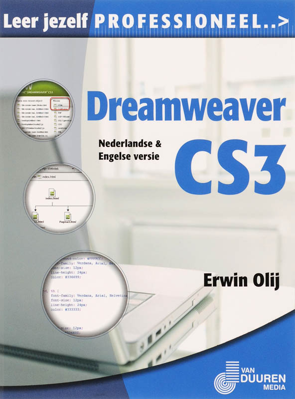 Omslag van Leer jezelf PROFESSIONEEL Dreamweaver CS3