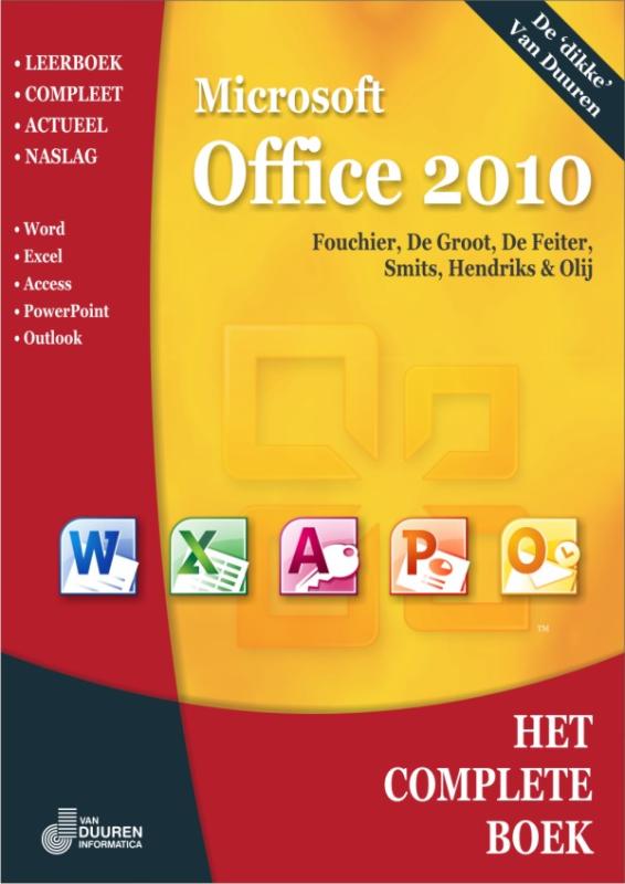 Omslag van Het complete boek microsoft office 2010