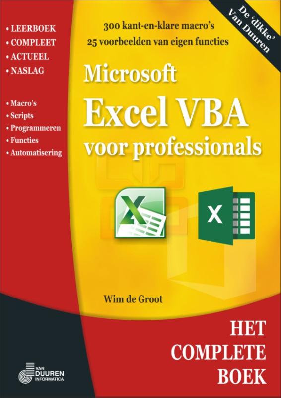 Omslag van Excel VBA voor professionals