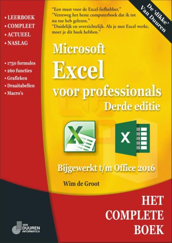 Omslag van Excel voor professionals