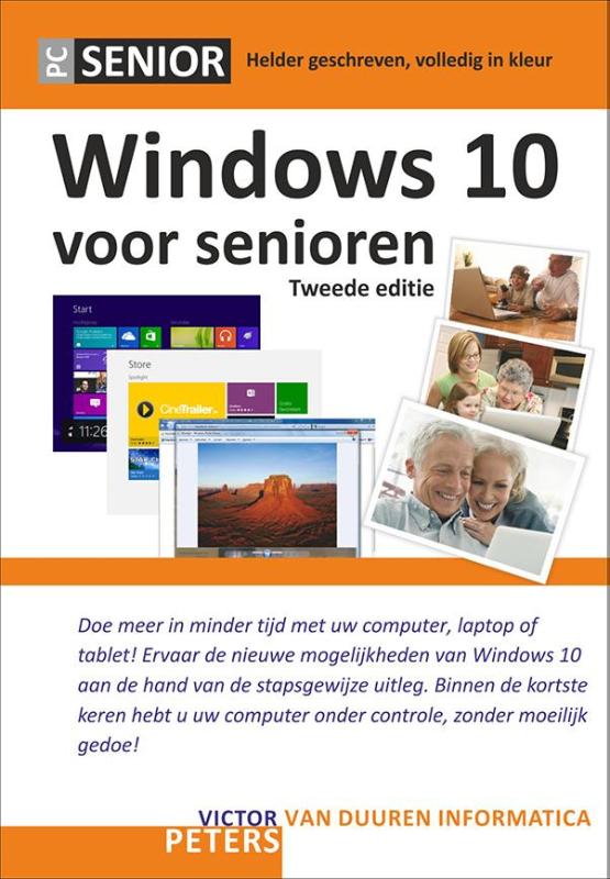 Omslag van Windows 10 voor senioren