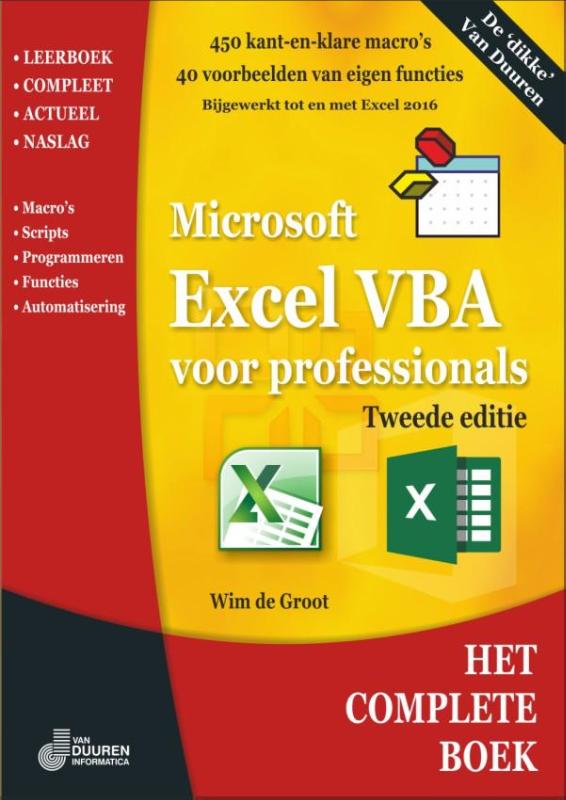 Omslag van Excel VBA voor professionals
