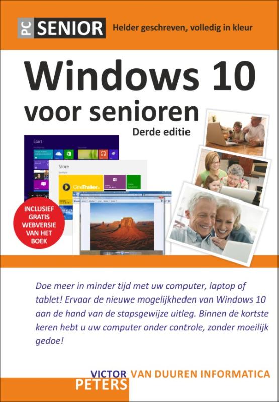 Omslag van Windows 10 voor senioren