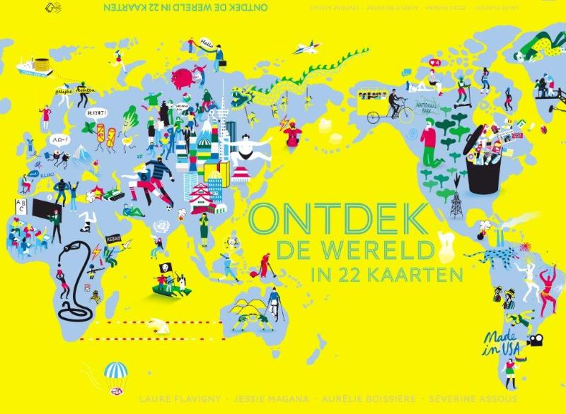 Omslag van Ontdek de wereld in 22 kaarten