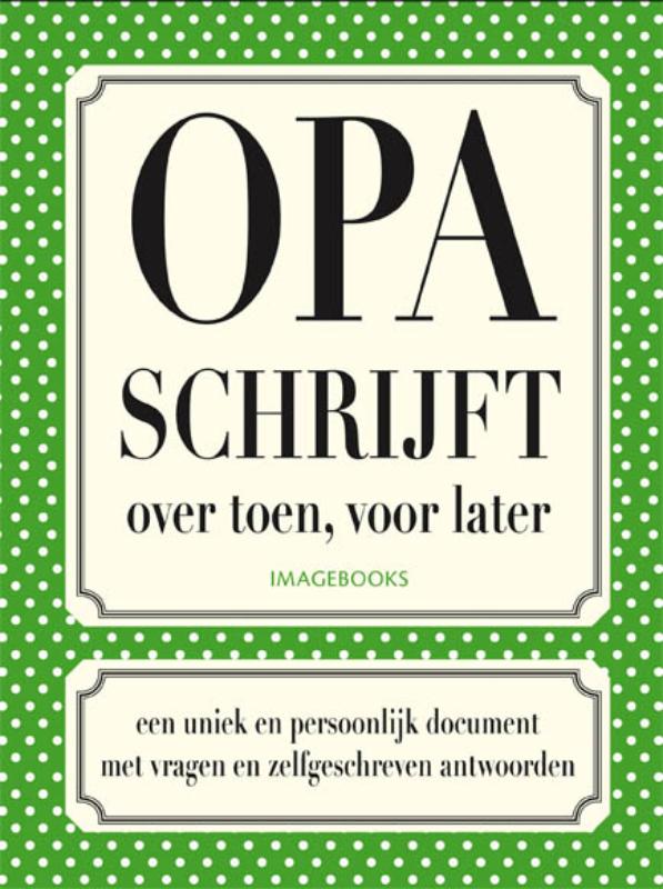 Omslag van Opa schrijft