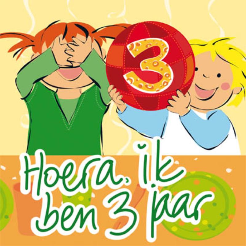 Omslag van Hoera, ik ben 3 jaar!