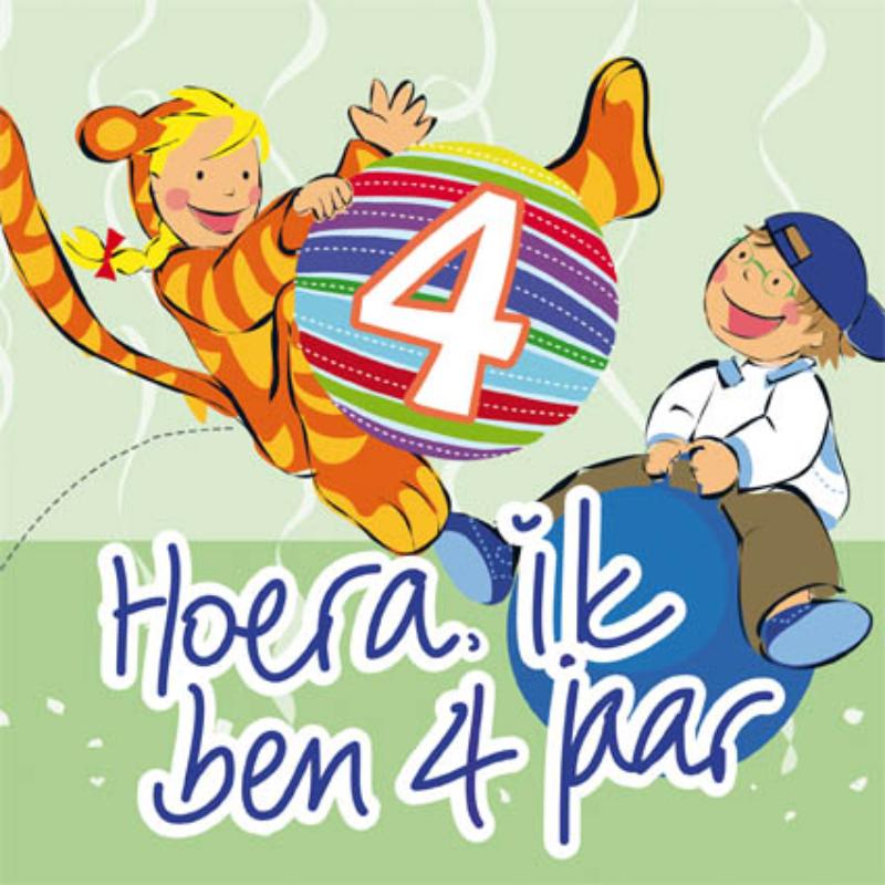Omslag van Hoera, ik ben 4 jaar!