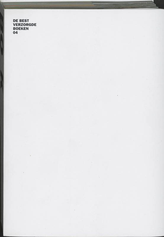 Omslag van De Best Verzorgde Boeken 2004 The Best Dutch Book Designs
