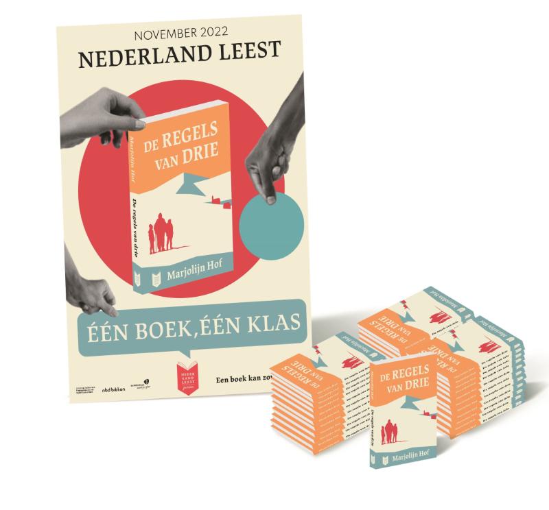 Omslag van Nederland Leest Junior 2022 Boekenpakket voor scholen 2022