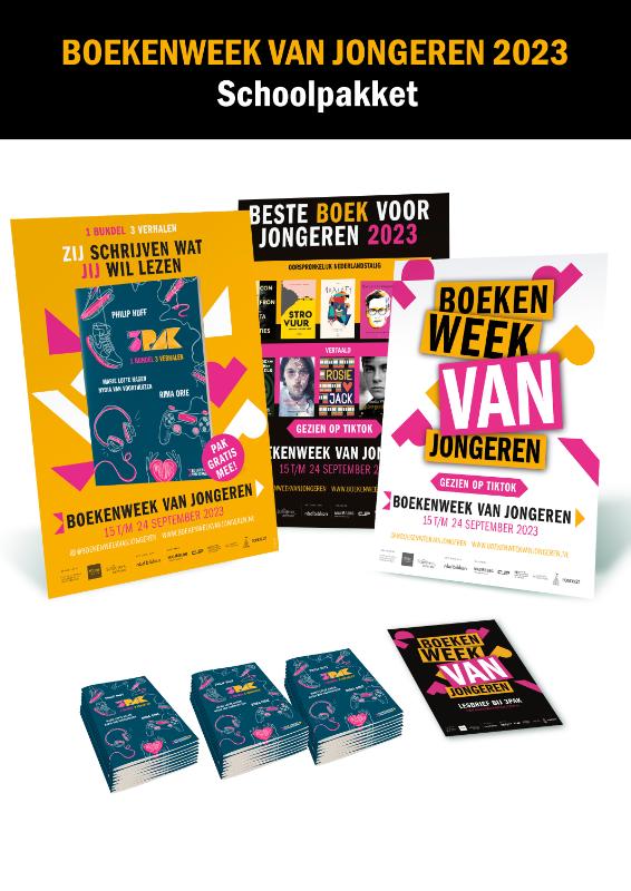 Omslag van Schoolpakket 3PAK Boekenweek van Jongeren 2023
