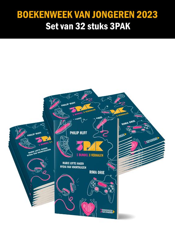 Omslag van Set 32 x 3PAK Geschenk Boekenweek van Jongeren 2023