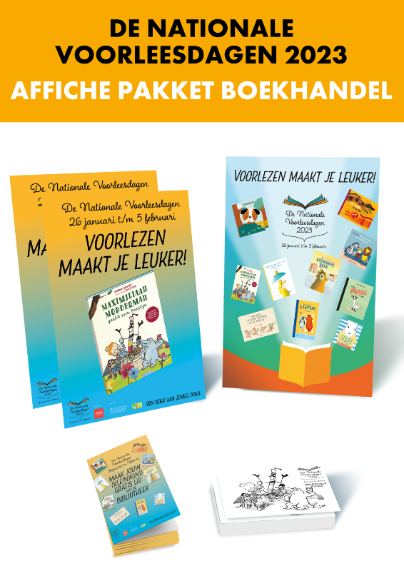 Omslag van De Nationale Voorleesdagen 2023 Affiches pakket