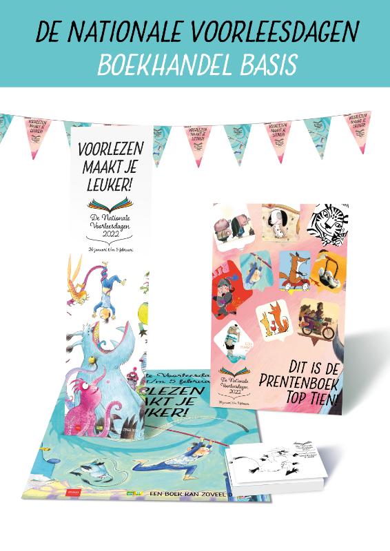 Omslag van De Nationale Voorleesdagen Boekhandel Basis Pakket 2022