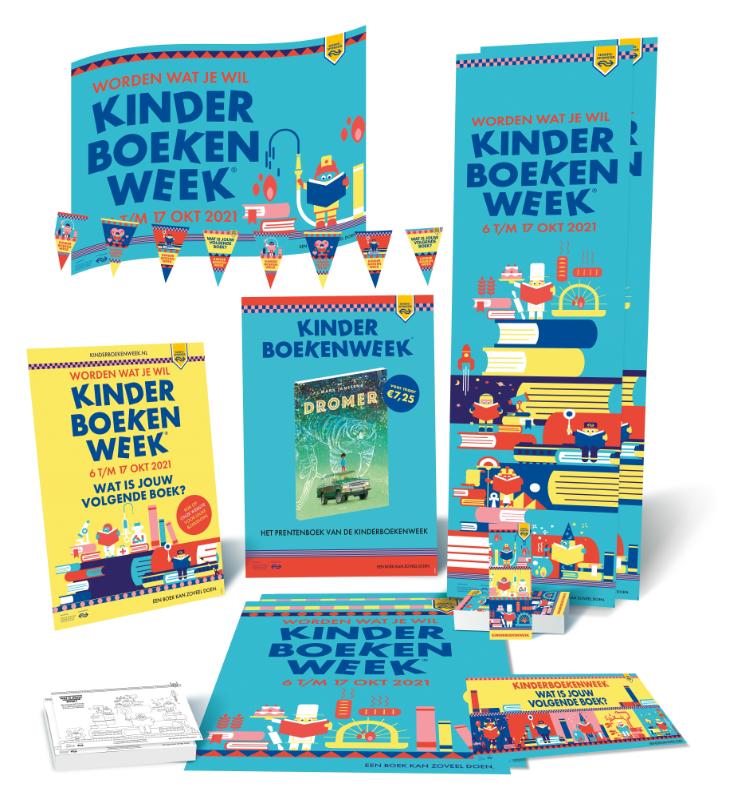 Omslag van Kinderboekenweek Scholen Versier je klas pakket 2021